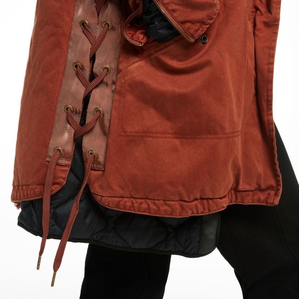 Scotch and soda tie layered parka jacket women XS - Picture 2 of 8